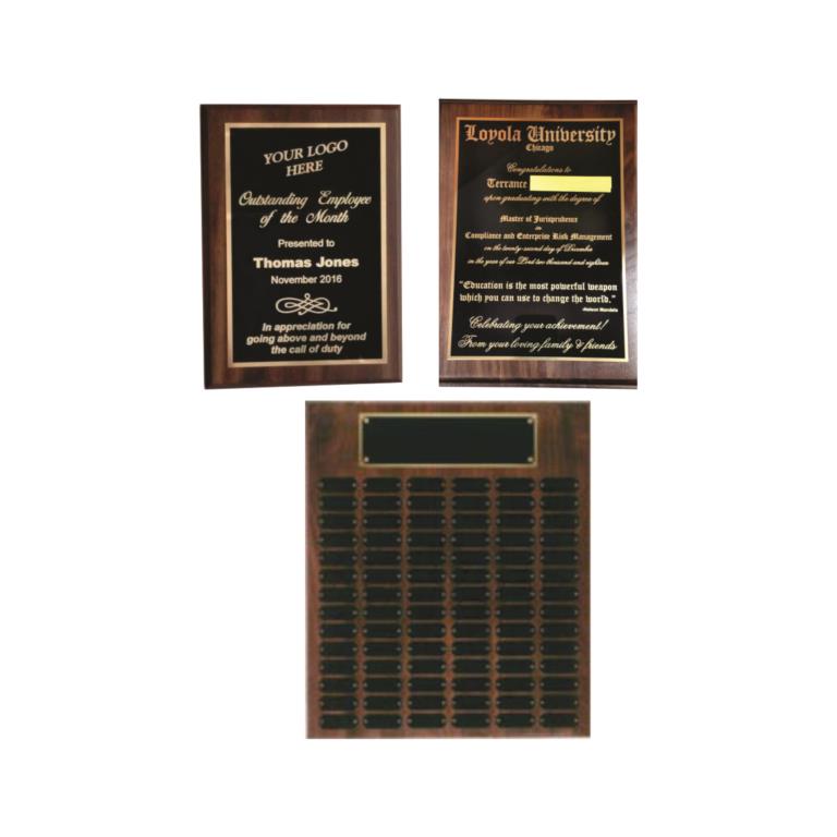 We offer a wide varity of ENGRAVED PLAQUES